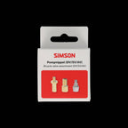 Simson pompnippel assortiment 3-delig