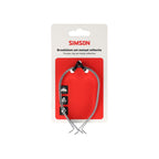 Simson - broekklemmen rvs metaal met reflectie