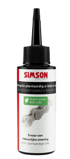 Simson - Kettingolie plantaardig voor e-bike & city bike - zwart/rood