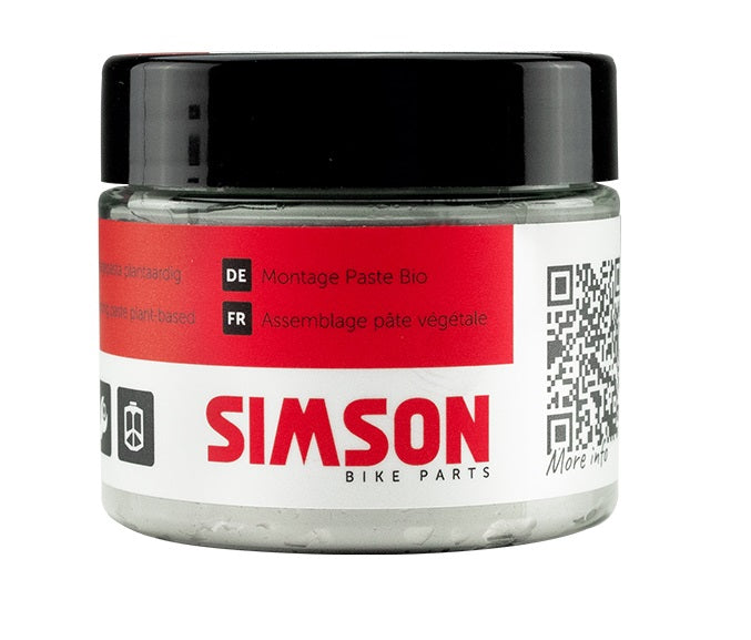 Simson - Montagepasta plantaardig - zwart/rood