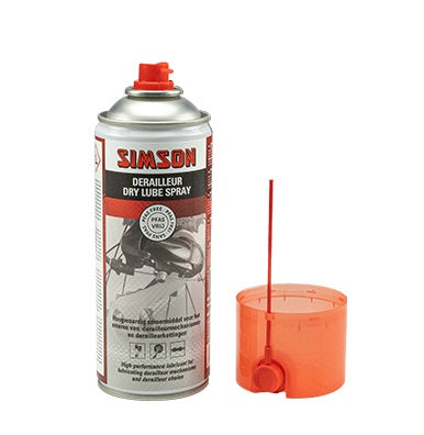 Simson - Derailleur dry lube spray 400ml - oranje