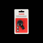 Simson - fietsbel mini 32mm flex-band bevestiging zwart