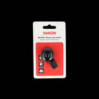 Simson - fietsbel mini 32mm vaste kunststof bevestiging zwart