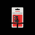 Simson - fietsbel micro 23mm rubber elastiek bevestiging zwart
