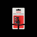 Simson - fietsbel micro 23mm rubber elastiek bevestiging zwart