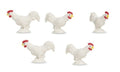 Safari Hanen speelset 2,5 cm wit 192-delig
