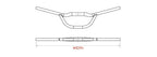 Satori stuur falcon aero ø31.8 b=700mm, mat-zwart