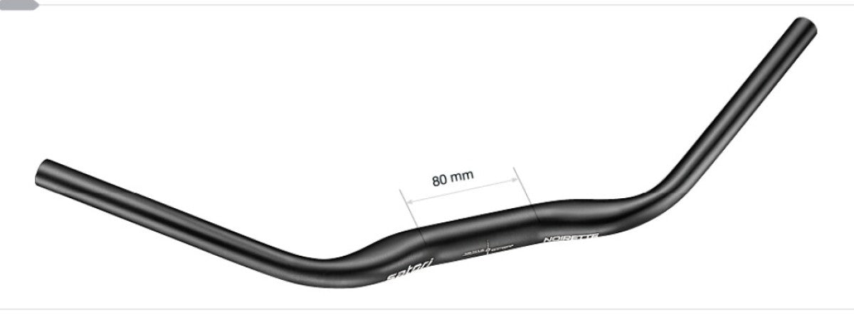 Guidon de trekking noirette Satori 630 mm 31.8ø 35 ° noir mat