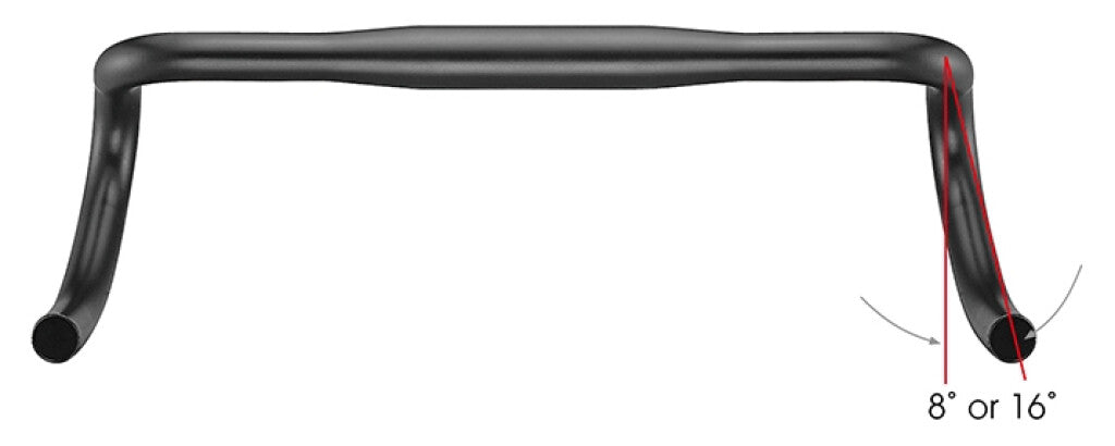 Satori stuur x-race aero ø31.8mm b=400mm - mat zwart