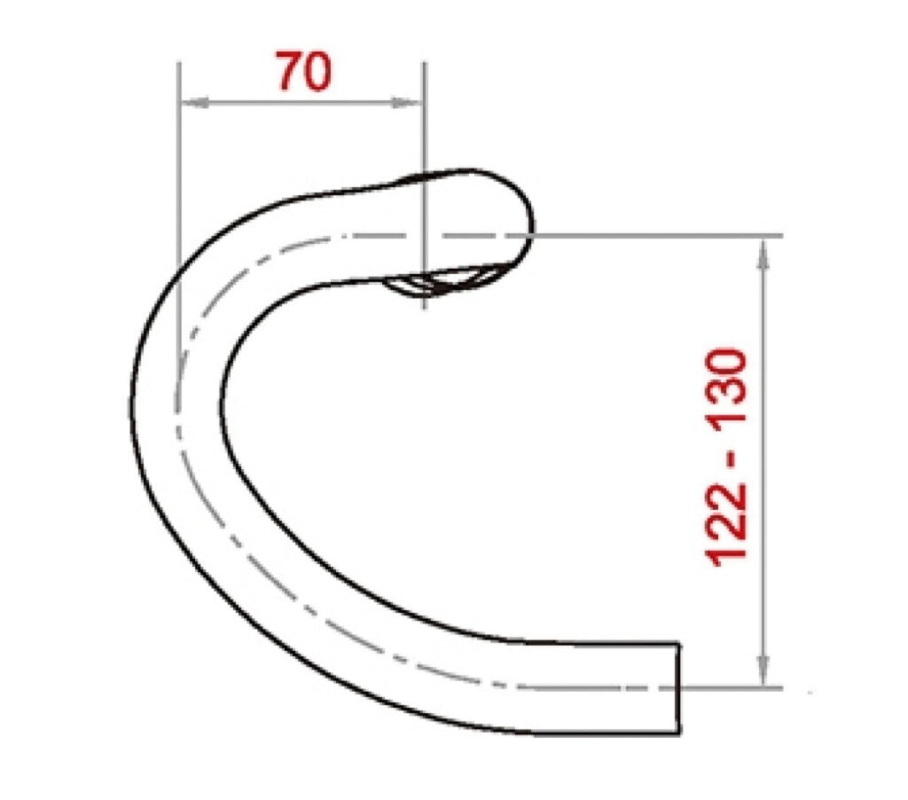 Satori stuur x-race aero ø31.8mm b=400mm - mat zwart
