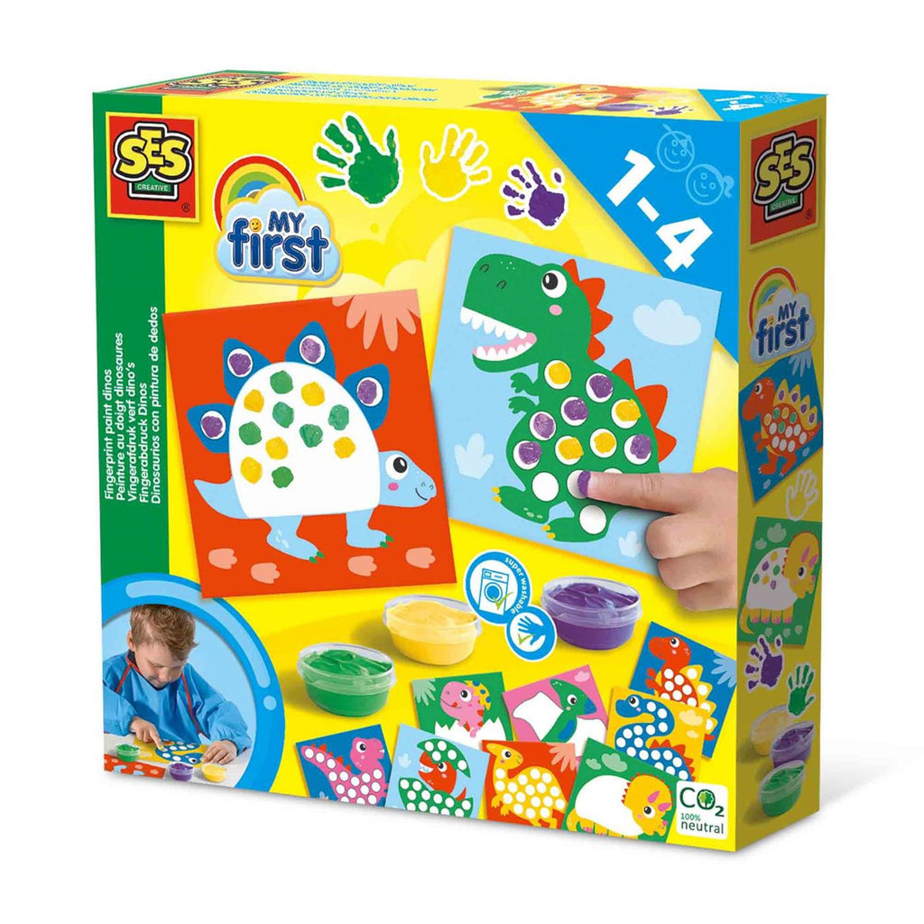 Ses - Ses my first - vingerafdruk verf dino's