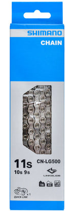 Shimano cn-lg500 linkglide 10 11-speed chain with quick-link