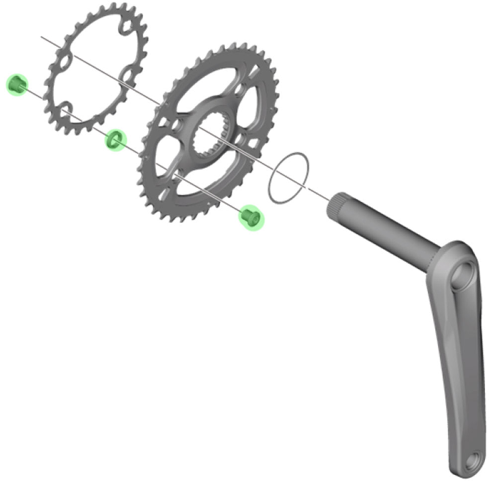Shimano xt chainring bolts for fc-m8100-2 m8120-b2 (4 pieces)