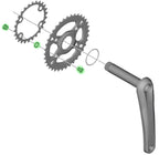 Shimano xt chainring bolts for fc-m8100-2 m8120-b2 (4 pieces)