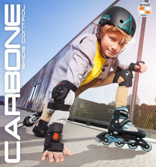 Skids control Carbone Skatehelm Verstelbaar Zwart maat 53-57 cm