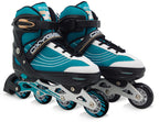 Skids control - Oxygen inline skates semi-softboot verstelbaar petrol maat 42-45