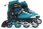 Skids control - Oxygen inline skates semi-softboot verstelbaar petrol maat 42-45