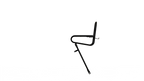 Steco support avant lisse 25cm boulon de couronne noir mat