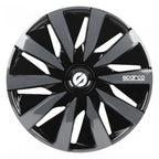 Sparco wieldoppen lazio - 14 inch - zwart grijs