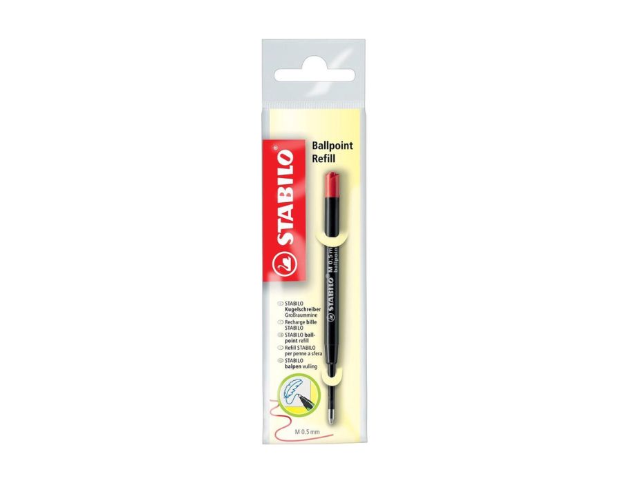 Stabilo balpen - navulling - 0,5 mm - rood