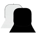 Studioking background board bbt-01-20 wit zwart 400x150 cm