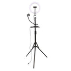 Studioking led vlog set sk-k190 met ringlamp en microfoonhouder