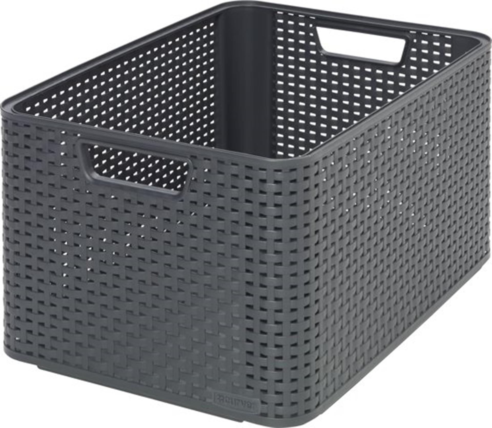Curver style mand l stapelbaar antraciet