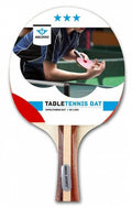 Angel sports tafeltennisbat 3 ster – ittf keurmerk – taps gelamelleerd houten handvat – glad sandwich rubber 3 mm – ping pong – longfield