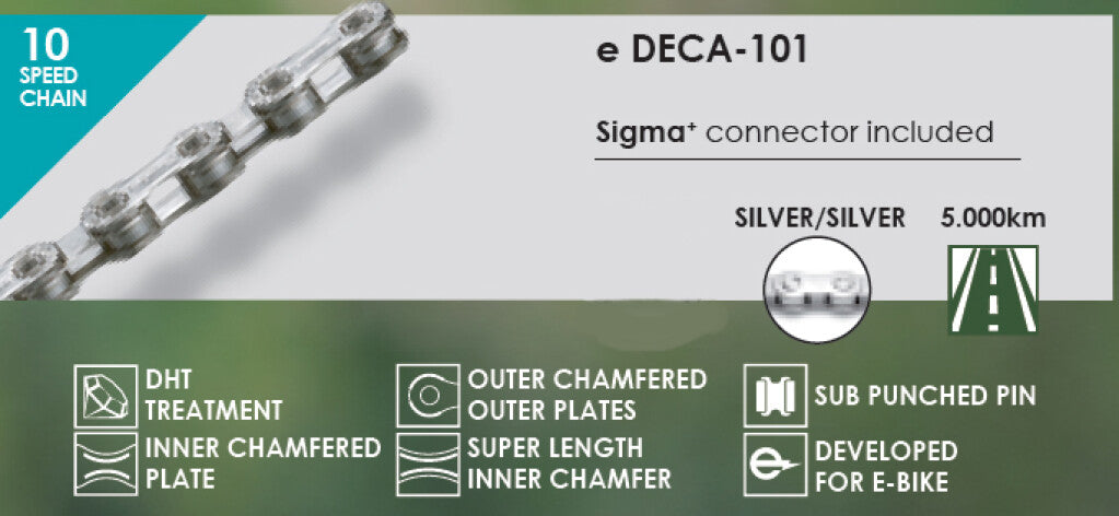 Buzaglo - Buzaglo ketting deca-101 1/2x5/64x136 e-bike 10 speed zilver