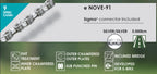 Buzaglo - Buzaglo ketting nove-91 1/2x5/64x136 e-bike 9 speed zilver