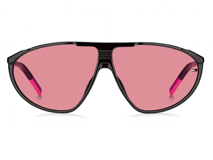 Tommy hilfiger Zonnebril 0027 S unisex cat.3 nylon zwart roze