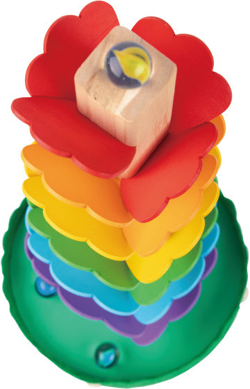 Tooky toy Educatieve Houten Knikkertoren met Melodie 7-delig