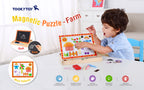 Tooky toy Educatieve Magneeten Krijtbord Boerderij 85-delig