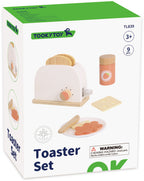 Tooky toy Houten Broodrooster met Accessoires 9-delig