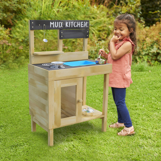 Tp toys junior cook houten modderkeuken met accessoires