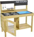 Tp toys Houten Modderkeuken met Oven, Spoelbak Accessoires