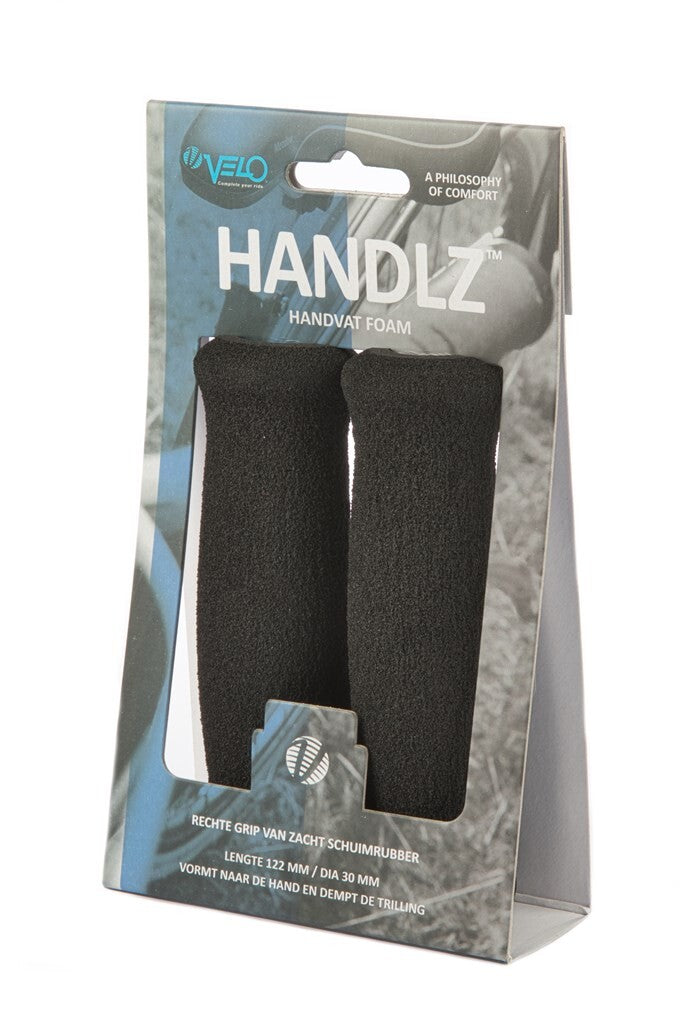Mousse Velo Grips. Longueur : 125/125 mm. Noir