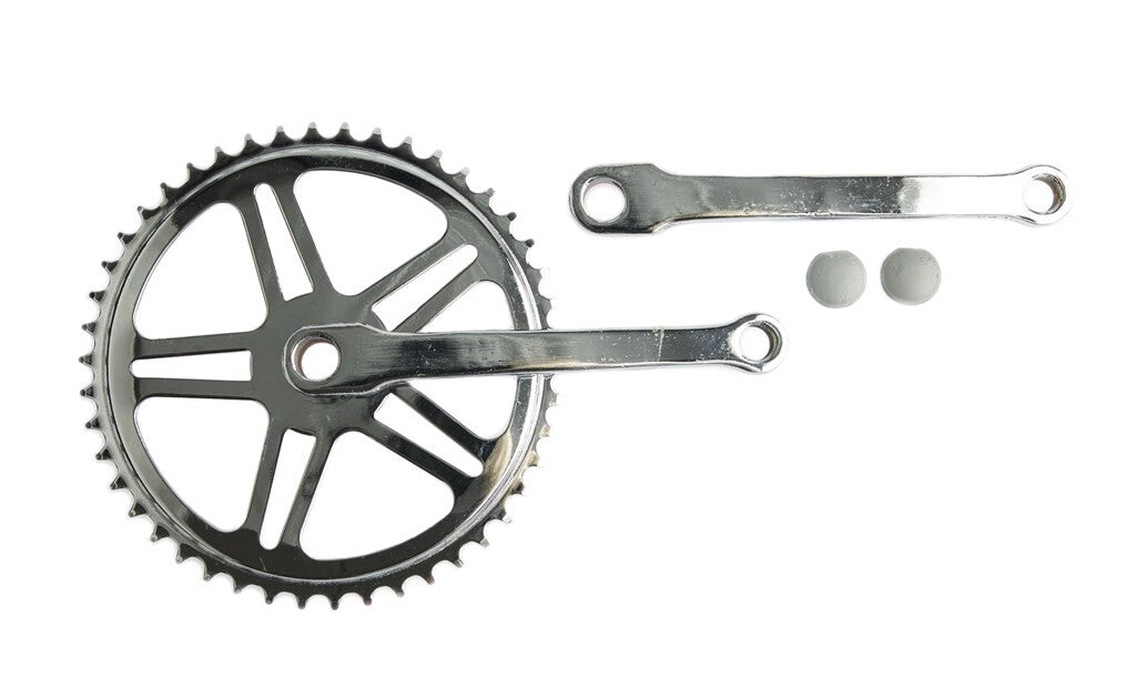 Pédalier Vinty avec SPIE 46T - Chrome