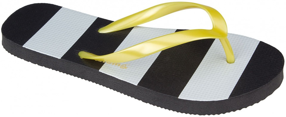 Waimea Teenslippers Waikiki Beach meisjes zwart wit maat 30