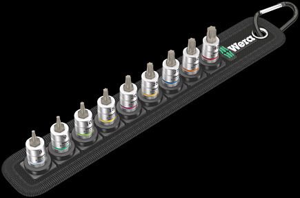 Wera belt 3 torx® hf zyklop bit-doppen-set torx®, met vasthoudfunctie, met 1 4 -aandrijving, 10 -delig - 1 stuk(s) - 05003882001