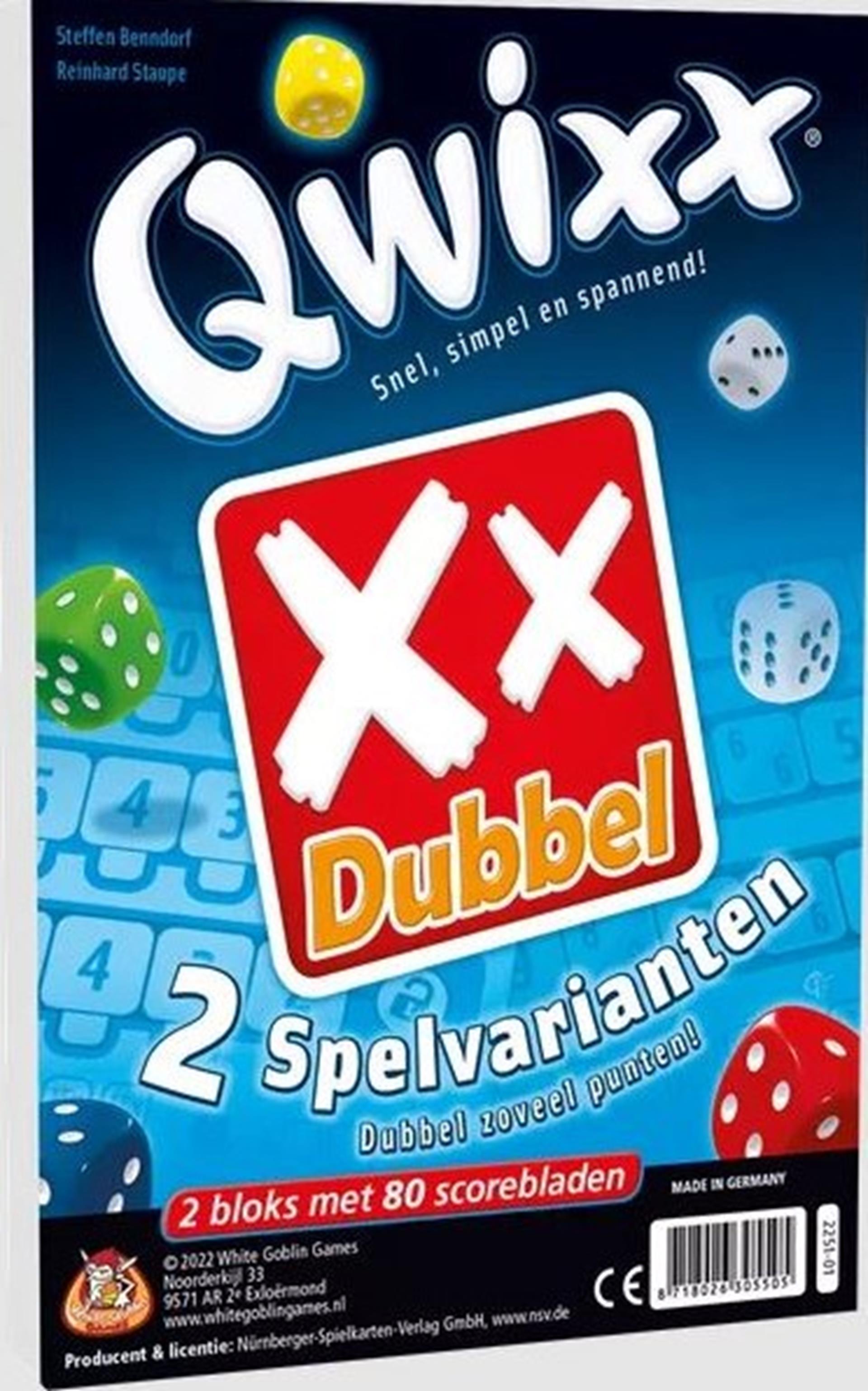 White goblin games white goblin qwixx dubbel