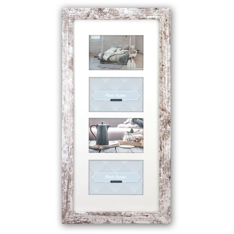 Zep fotolijst v24106 nelson 6 4q white wash voor 4 foto's