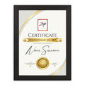 Zep v4729b certificate black 29,7x42 cm
