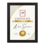 Zep v4729b certificate black 29,7x42 cm