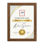 Zep v4729n certificate brown 29,7x42 cm