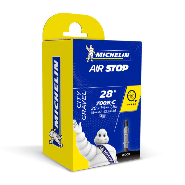 Michelin binnenband 28” – airstop a3 – hollands (dunlop) ventiel – ventiellengte: 40mm – etrto-maat: 35 47-622 635