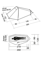 Easy Camp Geminga 100 Compact tent