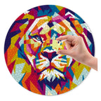 Grafix ronde puzzel leeuw 1000 stukjes