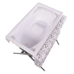Bo Jungle Bo Badcommode Pennsylvania 2-in-1 inklapbaar grijs