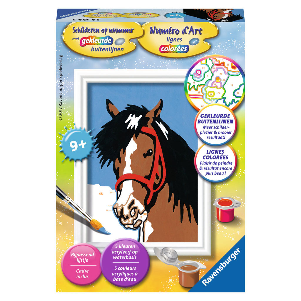 Ravensburger schilderen op nummer paardenblik - hobbypakket